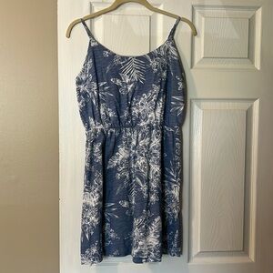 Blue floral old navy dress with adjustable straps
